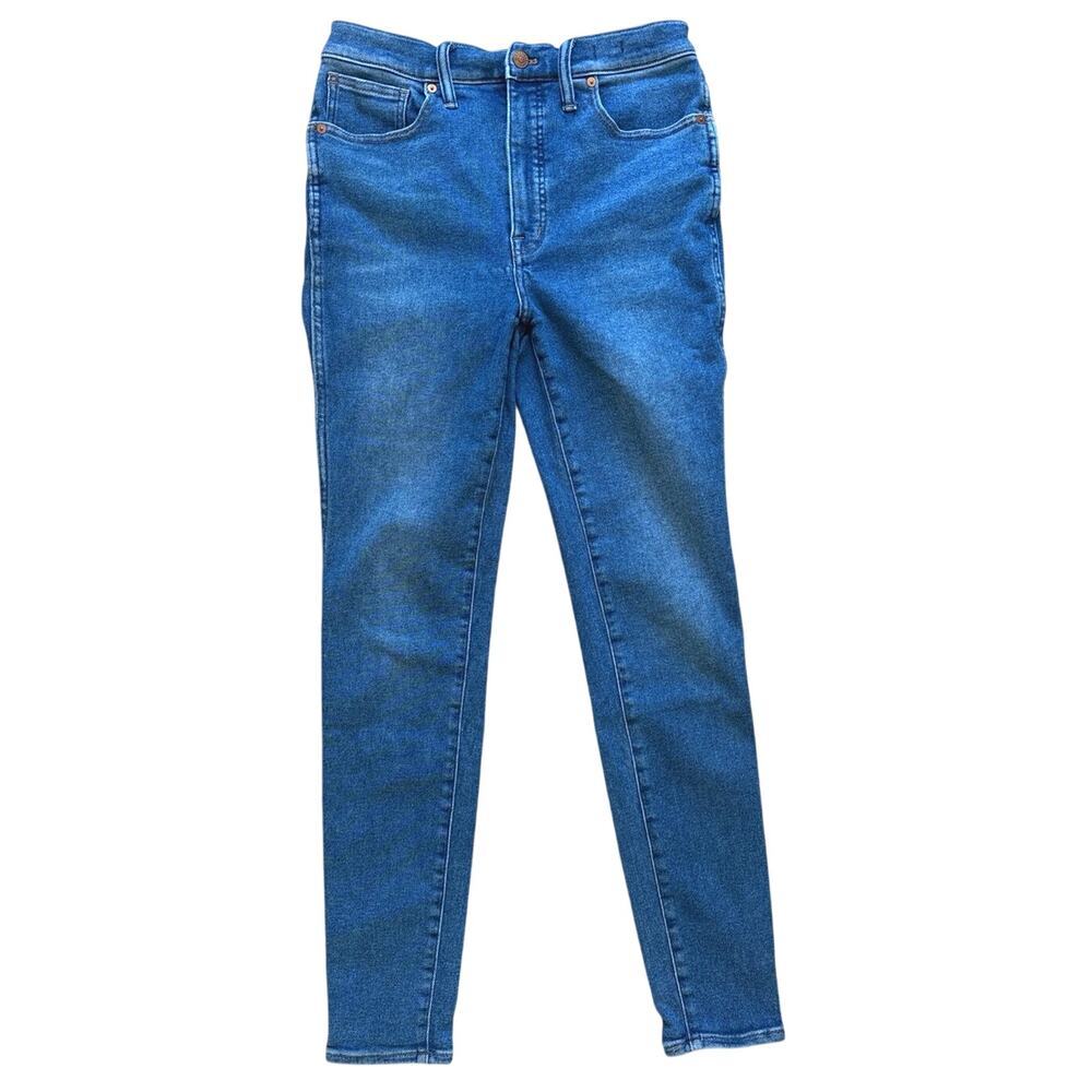 Madewell 10" High-Rise Skinny Jeans In Eardly Wash Size 29 Tall - Picture 3 of 9